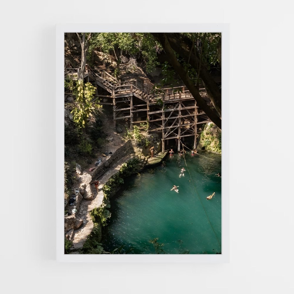 Poster Cenotes mexico cristalline – affiche Plongée sous-marine (vue 3)